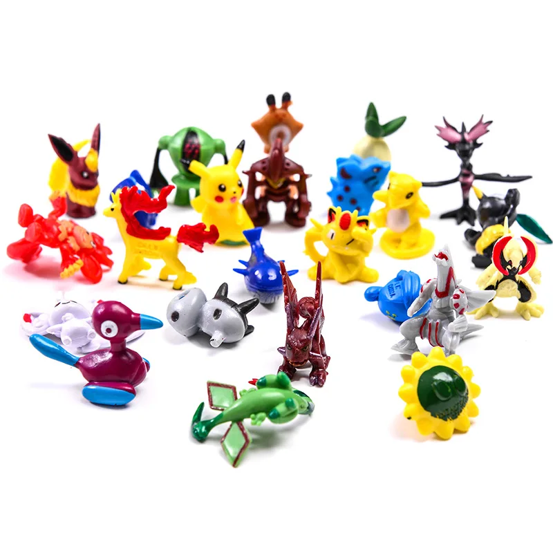 hot sale pokemoned ball toy PVC anime model figures 7cm Capsule pokeball with Pika chu Psyduck Eevee figurines for kids gift