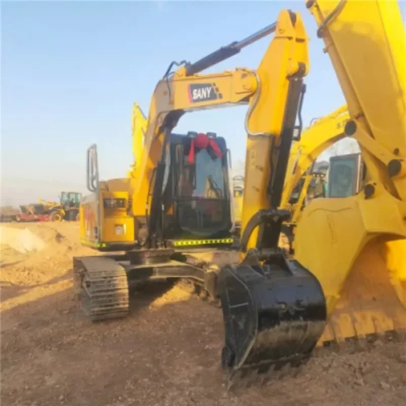 Хорошее состояние SANY SY75C подержанный экскаватор 7.5ton на складе для продажи