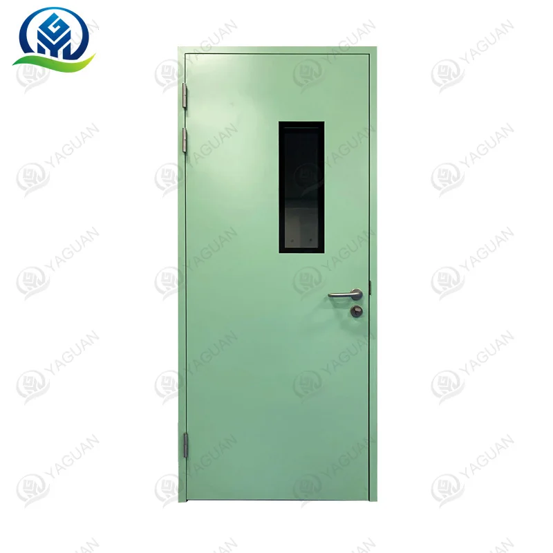 Factory direct wholesale full part doors manual open single swing clean room door