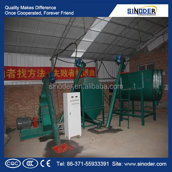 Automatic Duck Cattle Chicken Feed Pellet Machine Chicken Feed Pellet Mill Production Line