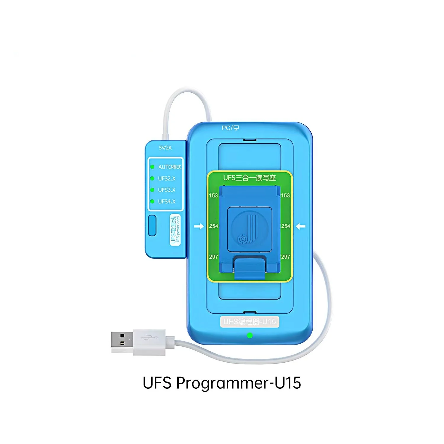 JC 3 в 1 UFS инструмент записи чтения U15 UFS программатор для UFS2.X 3.X 4.X NAND чипы идентификатор читателя инструмент JCID BGA153 254 297