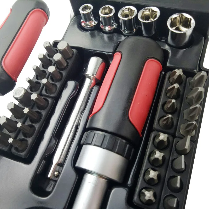 Repair hand tool 40 Pcs Stubby Ratchet Socket Wrench Tool Set