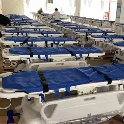 Best price manual Medical Transport Trolley Patient Ambulance Transfer Stretcher Bed