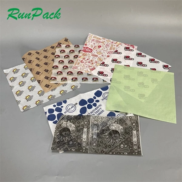 Рулон пищевой крафтовой оберточной бумаги мясника с принтом логотипа на заказ для мяса жареной рыбы