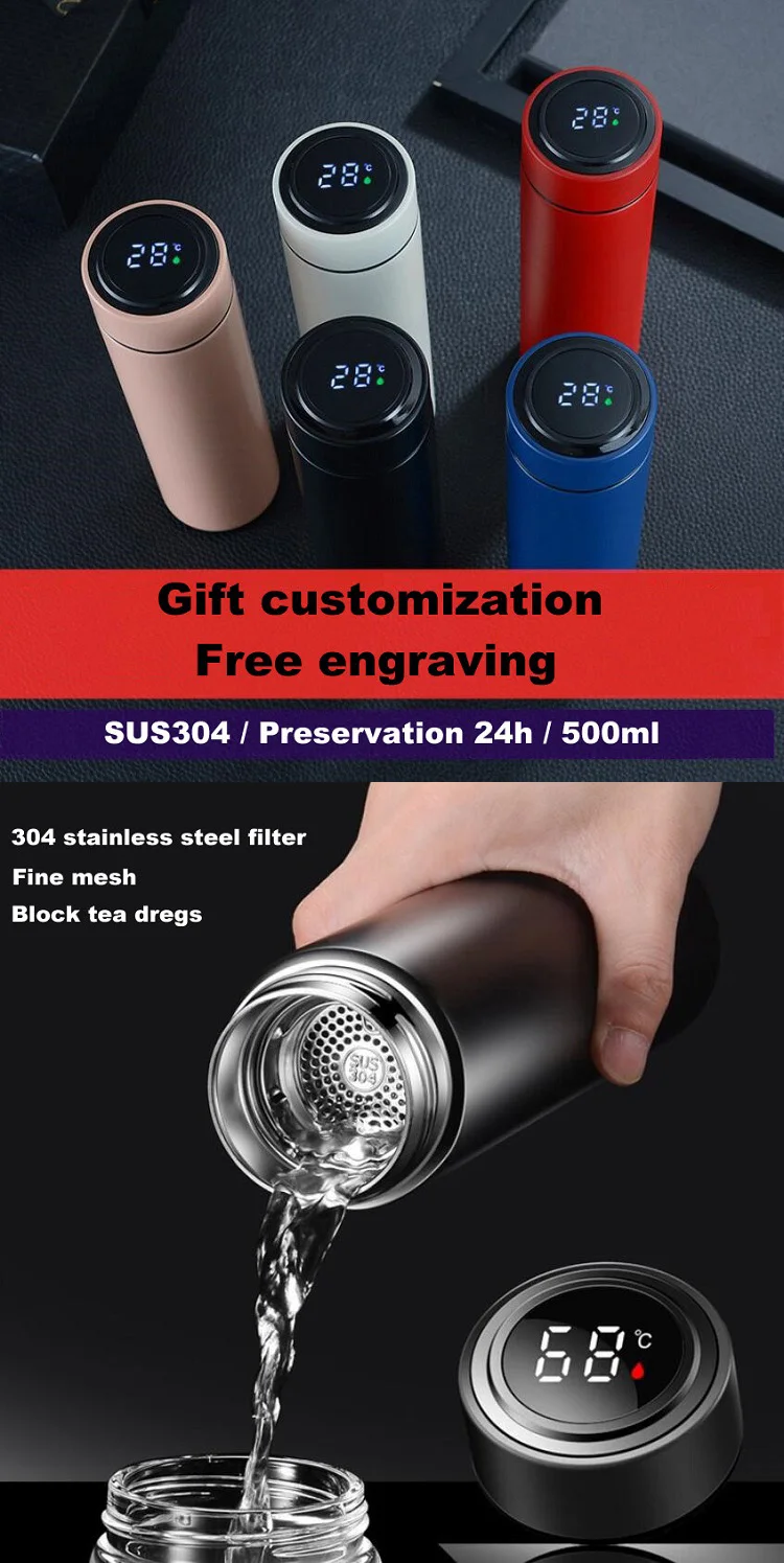 Factory direct sell vacuum bottle testing sus304 straight 500ml 17oz OEM customization wholesale gift 13014