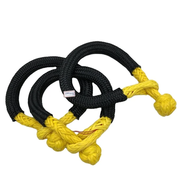 17tons UHMWPE Winch Soft Shackle Off Road Recovery Rope 4x4 For Towing Rope