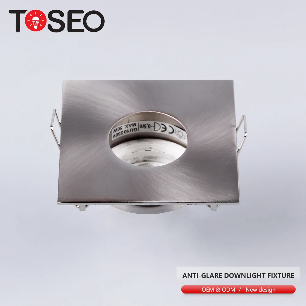 12 В 50 Вт mr16 алюминиевого сплава галогенные глубокую яму Встраиваемый светодиодный потолочная лампа