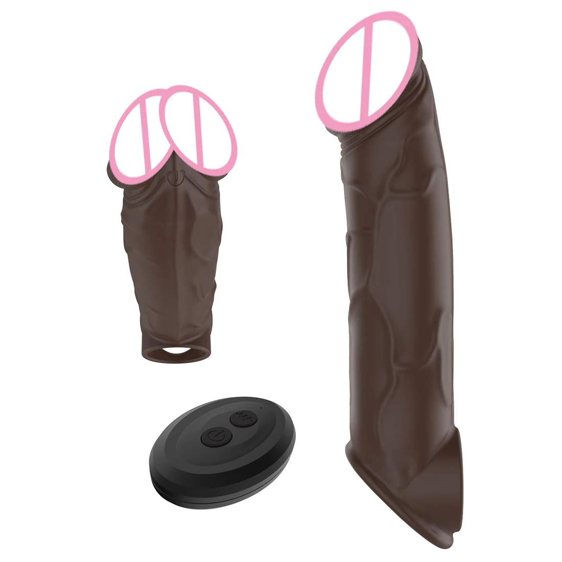 Realistic Penis Extension Cock Sleeve Reusable Silicone Penis Enlarger Delay Condoms For Men Dildo Enhancer Sex Toys