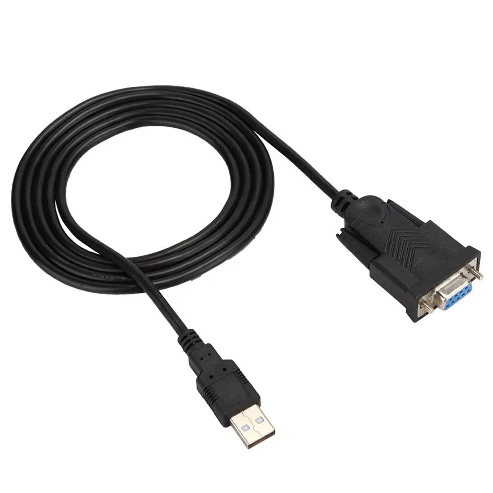 USB-A USB Type A Male To Standard RS-232 RS232 9-Pin DB9 Female Serial Adapter Adaptor