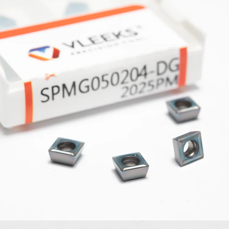 Заводская распродажа SPMG050204-DG карбидные внешние Токарные Вставки для нержавеющей стали