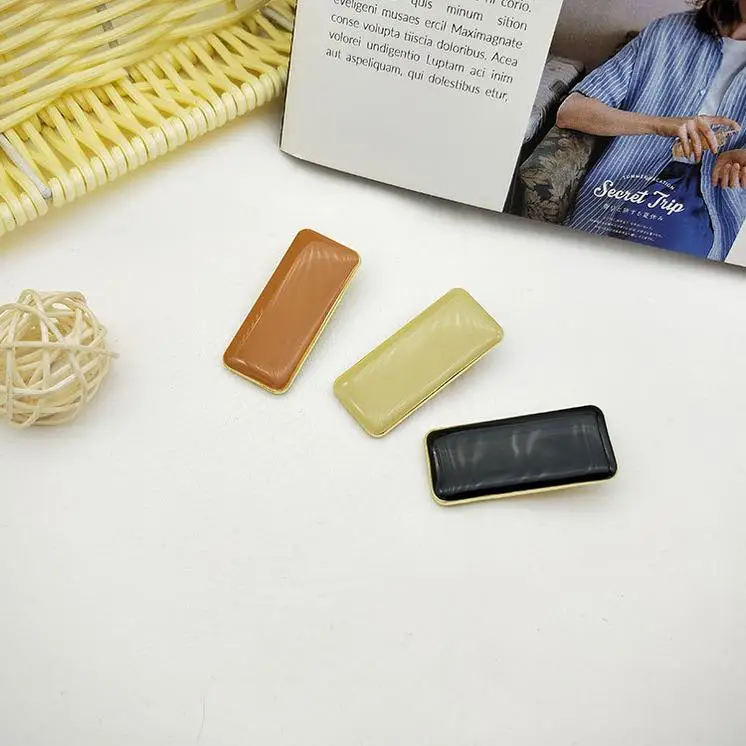 MIYOUKE barettes hair accessories Barrettes Hair Barrette Acetate Korean Cute Pink Promotional Flower Rhinestone Hair Claw Clips