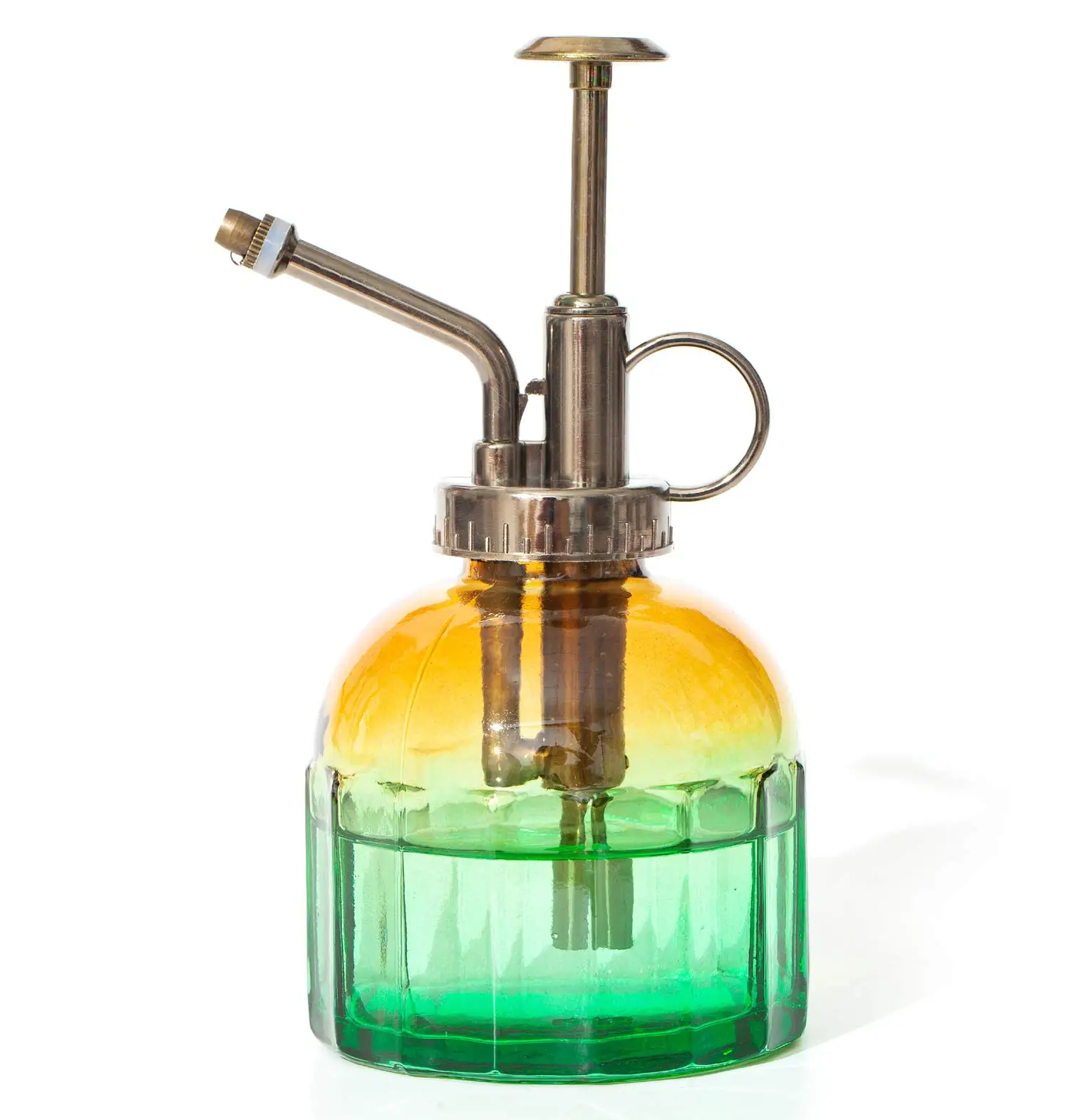 Glass Watering Spray Bottle Plant Mist with Bronze Plastic Top Pump Flower Watering Can Plant Water Can Indoor with Pump Lid