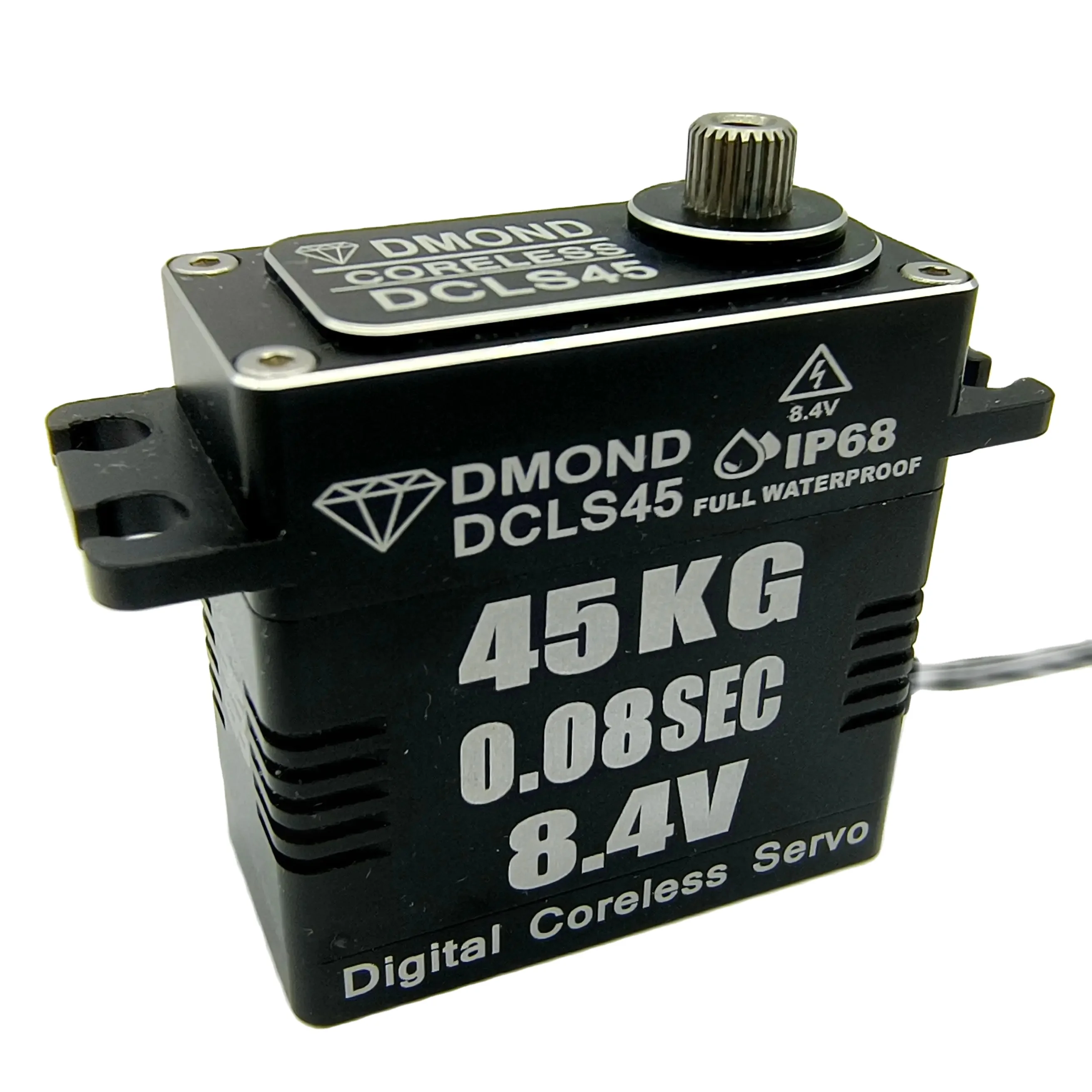 DMOND DCLS27 DCLS35 DCLS45 27/35/45KG 0.04/0.06/0.08sec 8.4V Coreless motor Digital IP68 Waterproof Steel Gear Servo for RC car