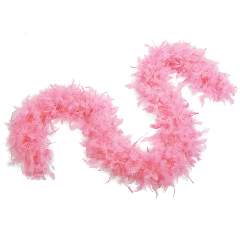 Wholesale 100g Beautiful Dyed Colorful Turkey Feather Boa Party Costume