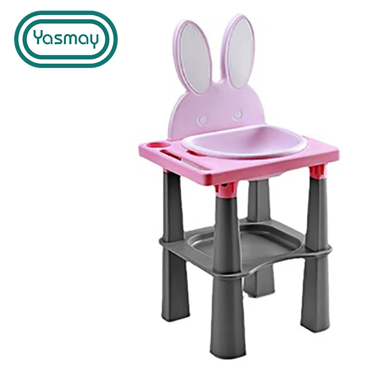 Hot selling PP Plastic Tooth Brushing Table Children Simulated kids Bathroom Basin for Preschool