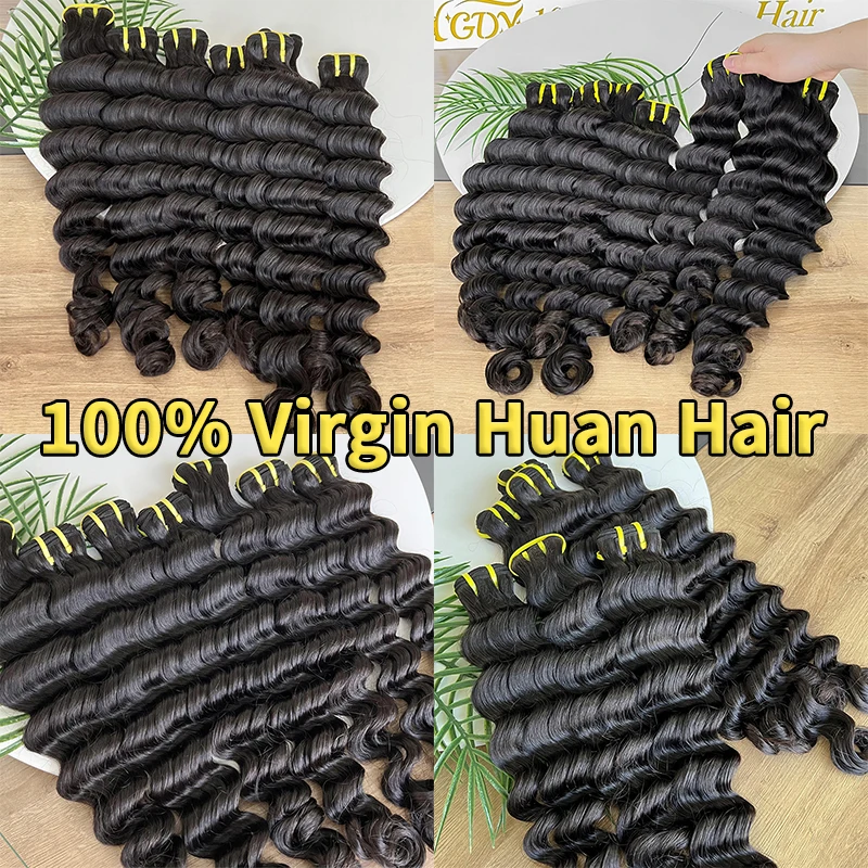 Cuticle Aligned Brazilian Hair 18 Inches 100 Raw Virgin Bundles Human Hair Wholesale Deep Wave Weft Bundles