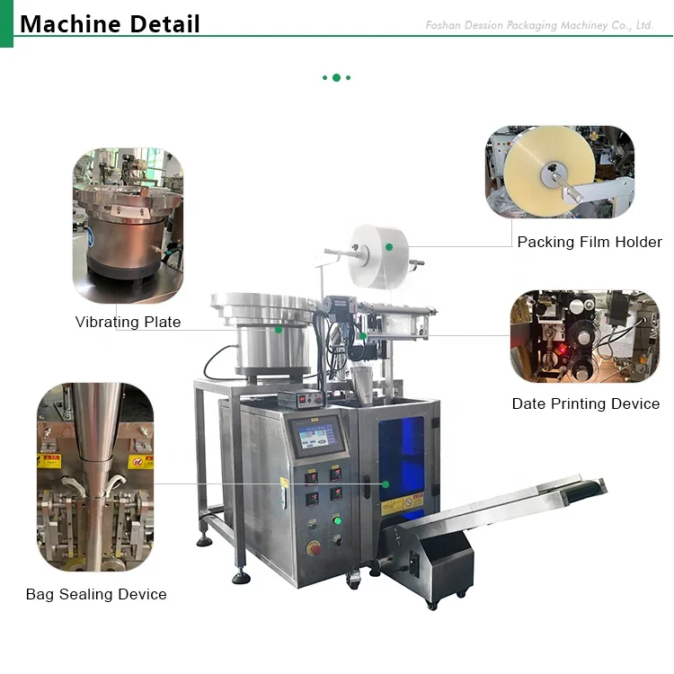 Automatic Vibrating Plate Counting Screw and Plastic Kit Hardware vertical Packing Machine
