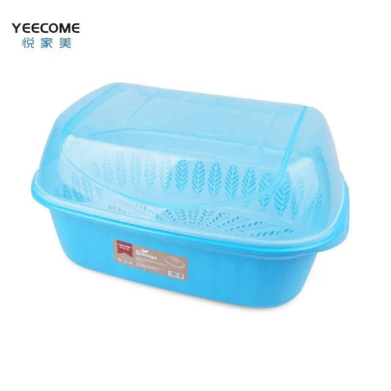 Removable Glossy Storage Basket PP Plastic Yeecome Brand Clamshell Drain Basket