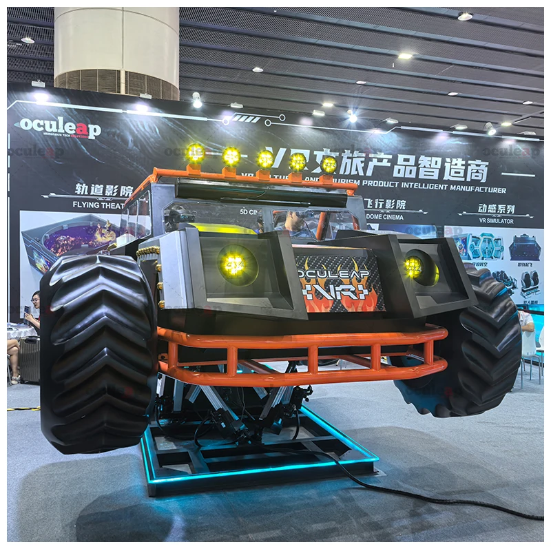 VR Game Machine Supplier 2025 New VR Racing Simulator Off Road Vehicle Arcade Gaming Virtual Reality Dynamic Shooting Simulator
