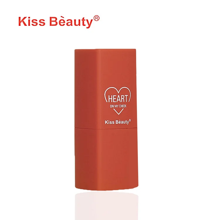 
kiss beauty face makeup four colors blusher stick private label 