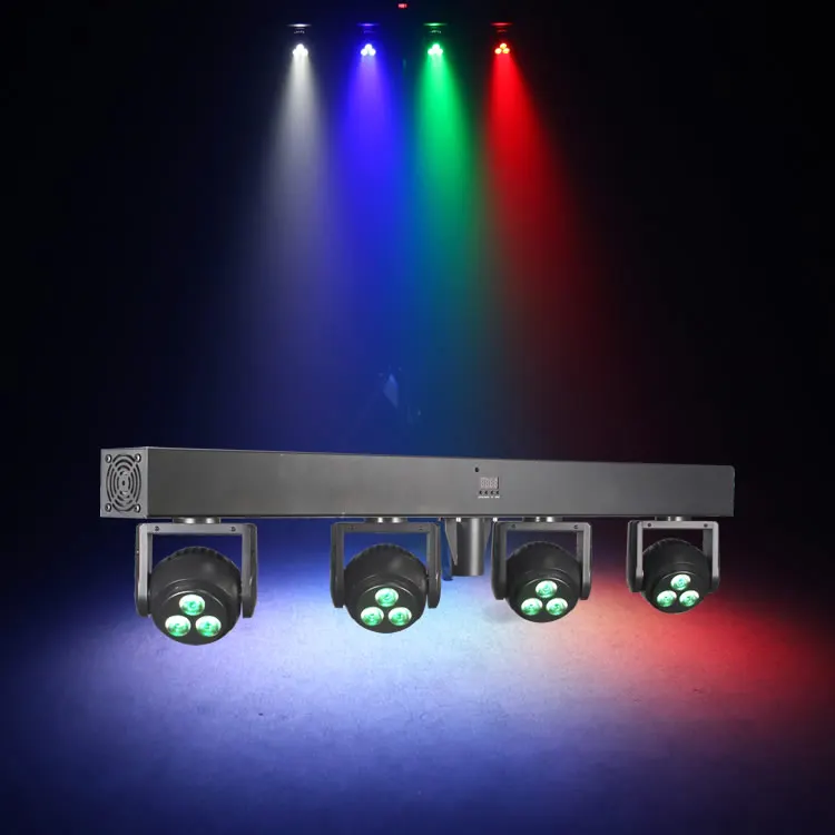 Professional  DJ Green Laser 4 Moving Head Beam Wash Ball RGBW LED  Light Bar
