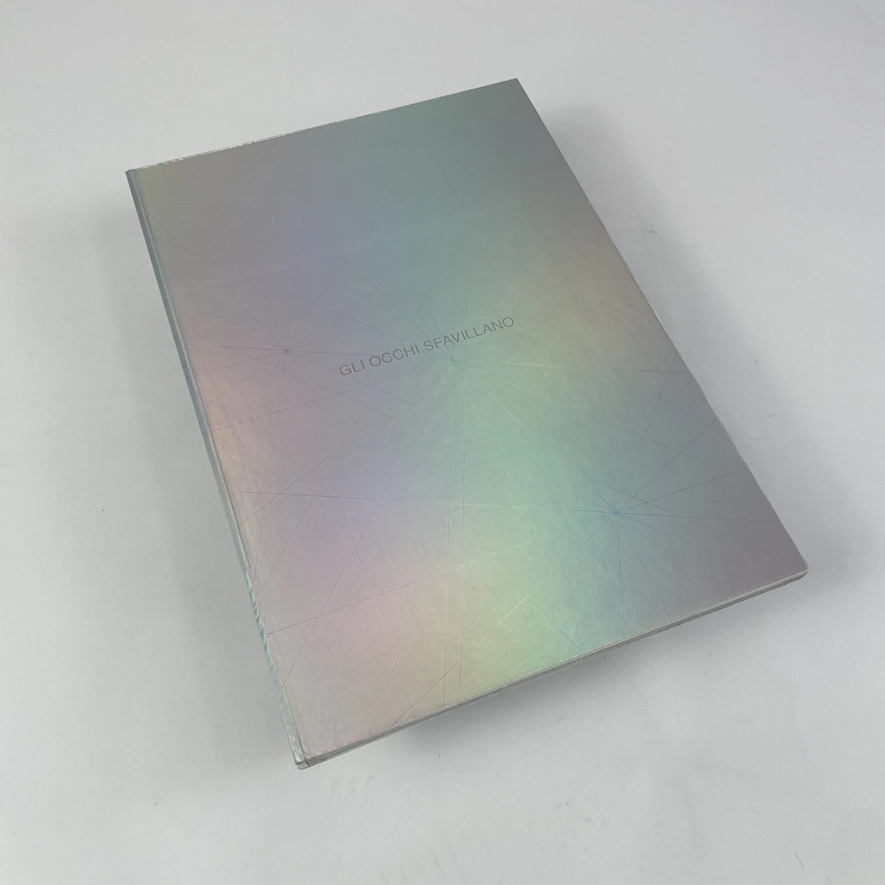 Custom Fashion Lookbook Holographic Card Cover with Reverse Spot UV Butterfly Binding Digital Printing Shanghai Printing Service