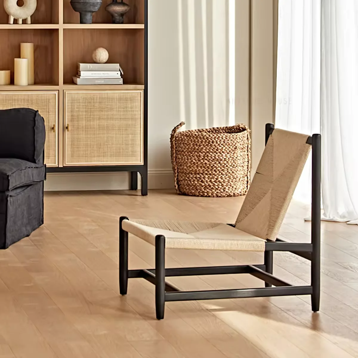 Antique Oak Armchair Lounge Sofa Chair Modern Vintage Scandinavian Furniture Dining Bedroom Comfortable Casual Living Room Hall