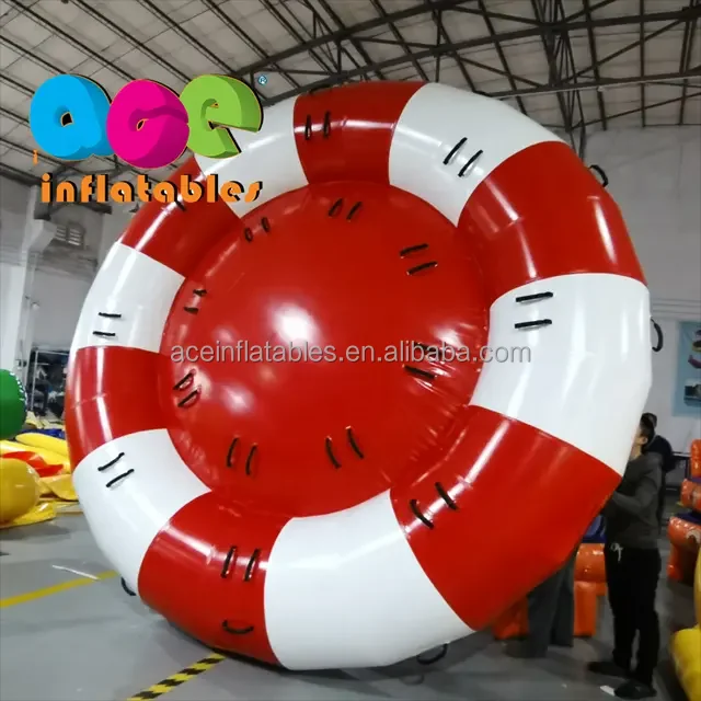 100% PVC tarpaulin material Aqua Twister commercial inflatable Disco towable boat