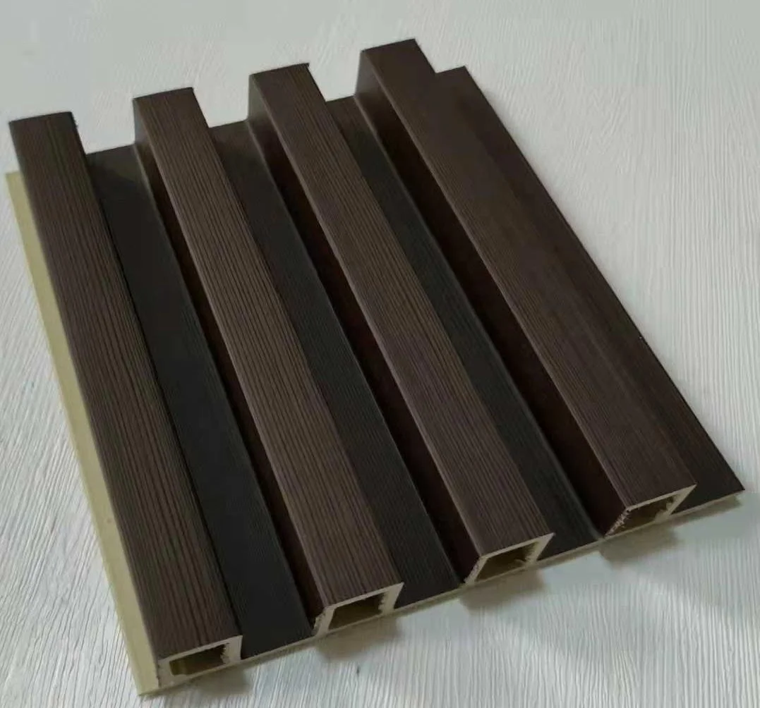 WPC material decorative with water proof auto-locking panel de pared interior