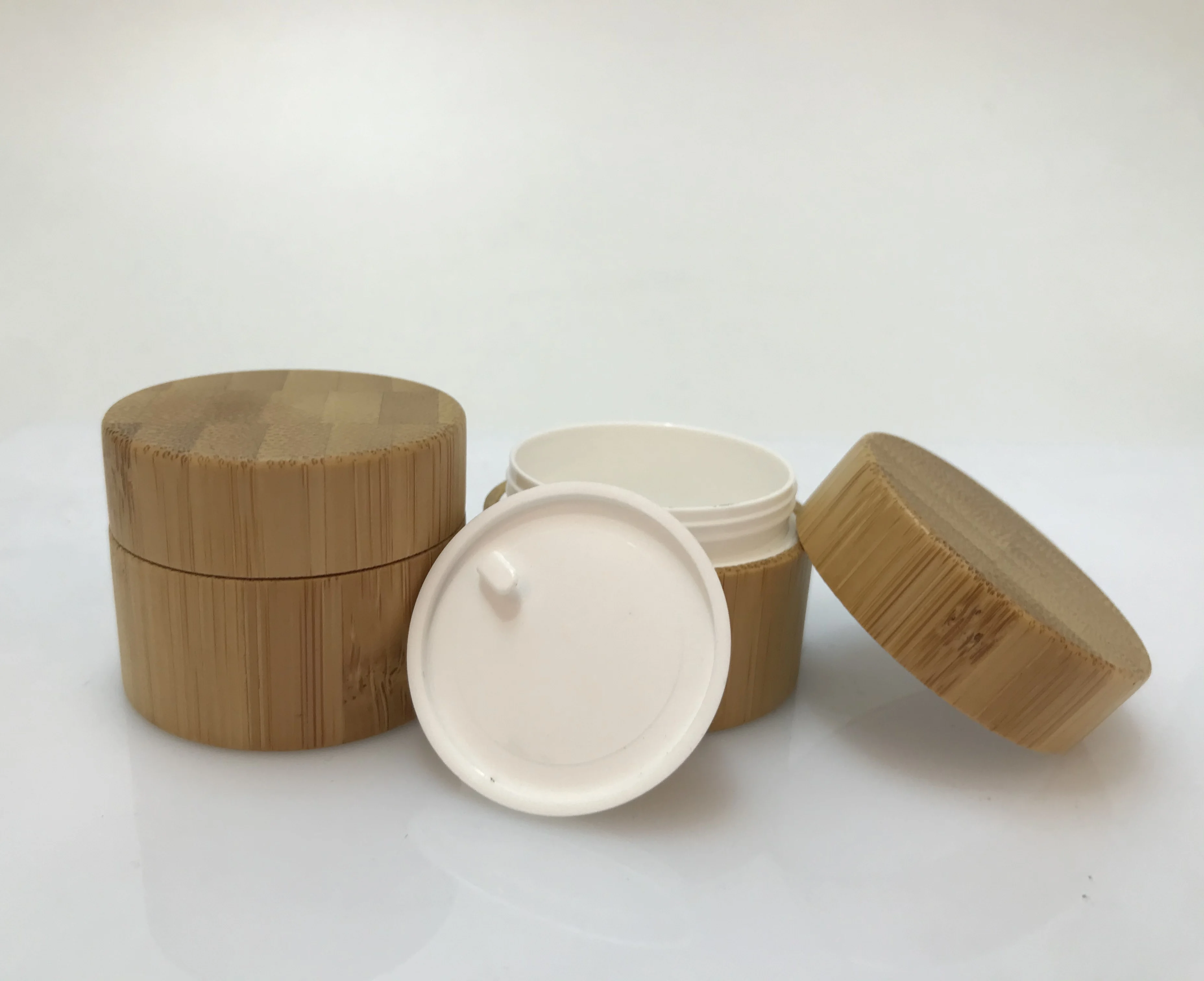 
PET bamboo spray bottles packaging travel set cosmetic travel bottle and jar 