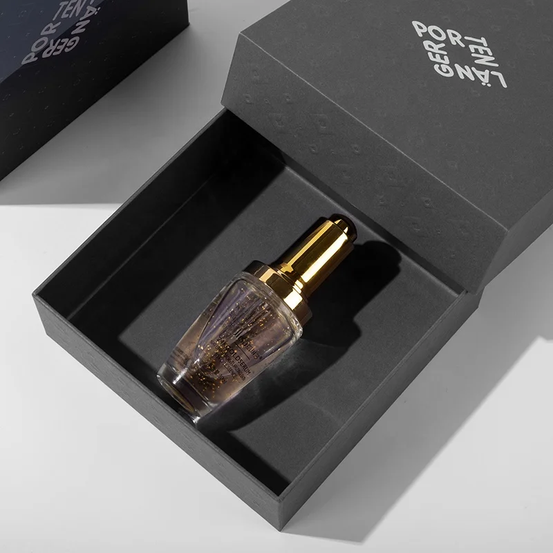 Luxury brands deep blue print tie wallet belt jewelry fedora hat packaging square gift box with custom logo