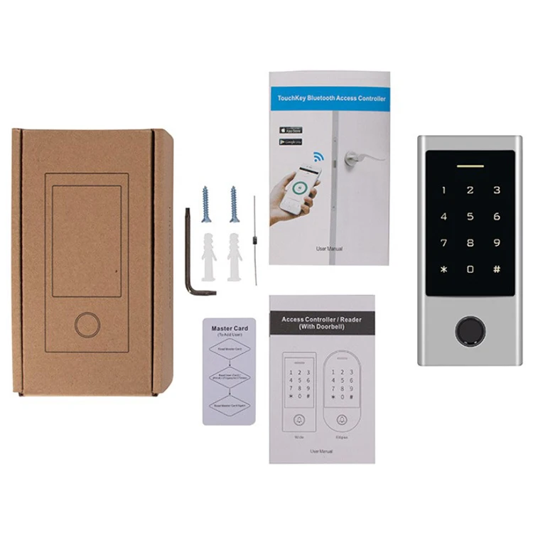 1000 Users Outdoor Use IP66 Waterproof Password/RFID/Fingerprint & BLE Network Access Control System with Tuya APP Management