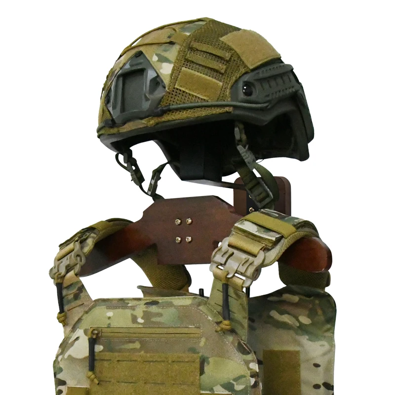 GAF Rack Wall Mount Display Wood Helmet Tactical Vest Hanger Hooks