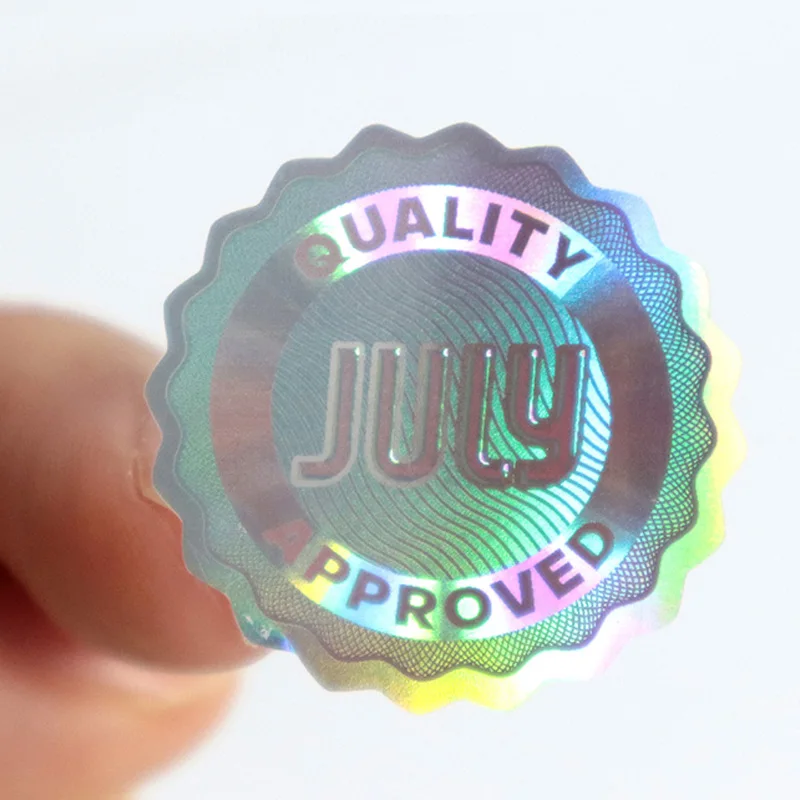 Numbered Hologram Stickers Customized Original Genuine Sealed Holo Sticker Labels