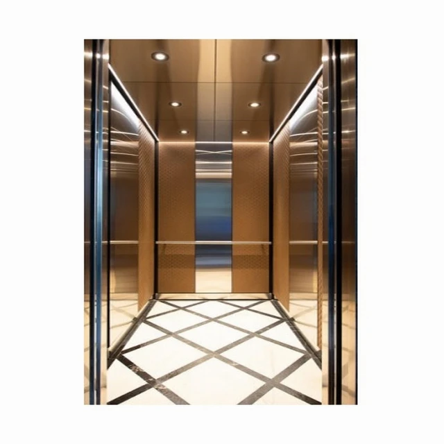 
Modern decorated passenger elevator 