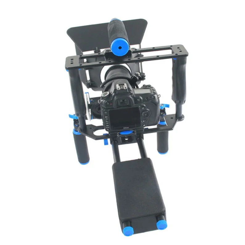 DSLR rig camera cage D221 kit with shoulder mount right/matte box /follow focus for canon 5D mark II III 700D 650D 600D