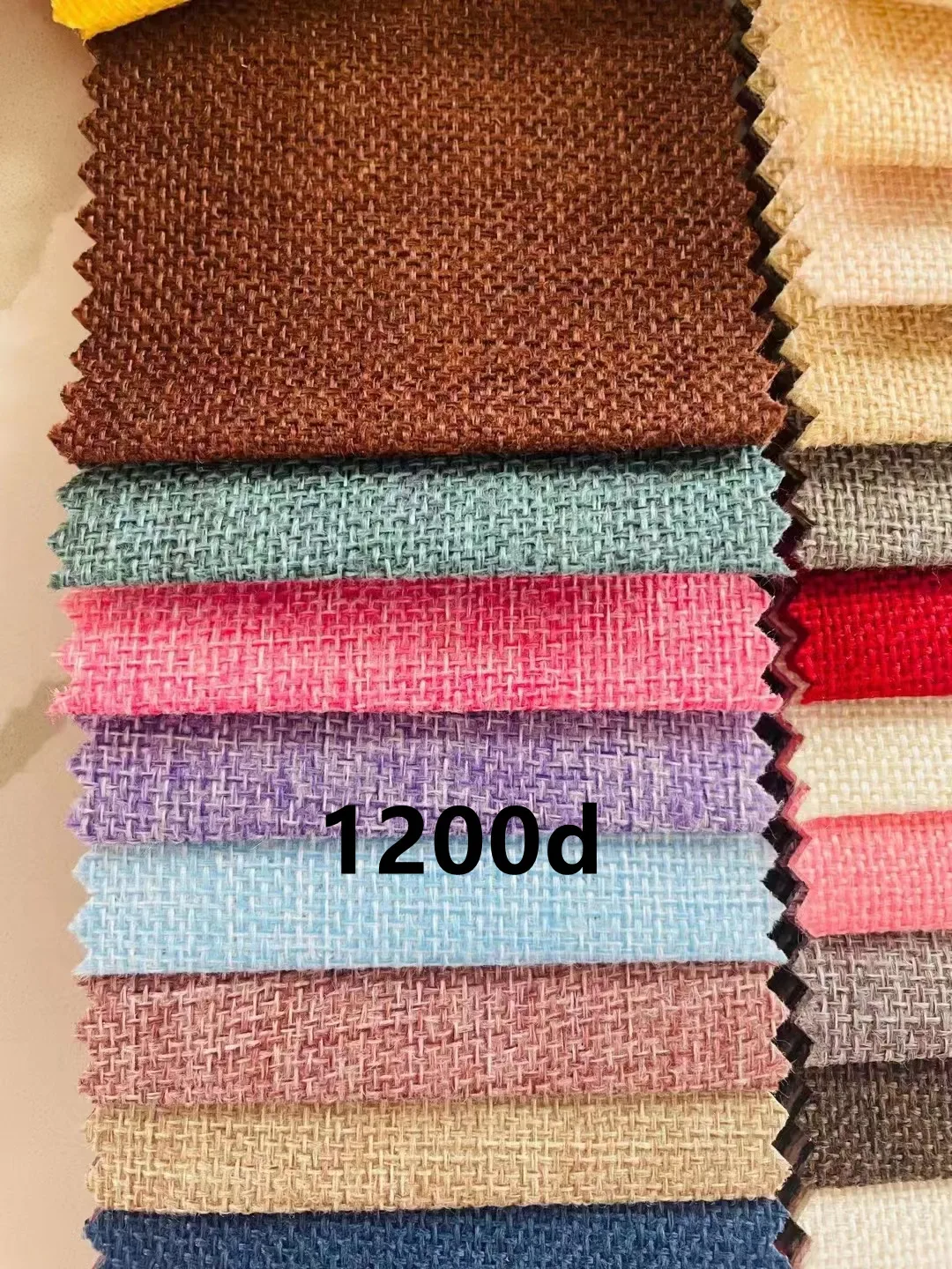 In stock good quality  linen polyester blend fabrics polyester linen like fabric