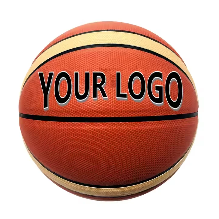 Custom Logo Size 6 PU Rubber Basketball High Quality Ball for Sports Enthusiasts