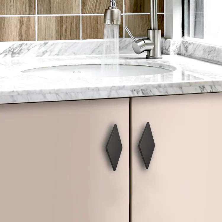 Сверхмощная L-образная объемная симметричная матовая Золотая щетка для ванной шкафа ящика двери фурнитура ящиков