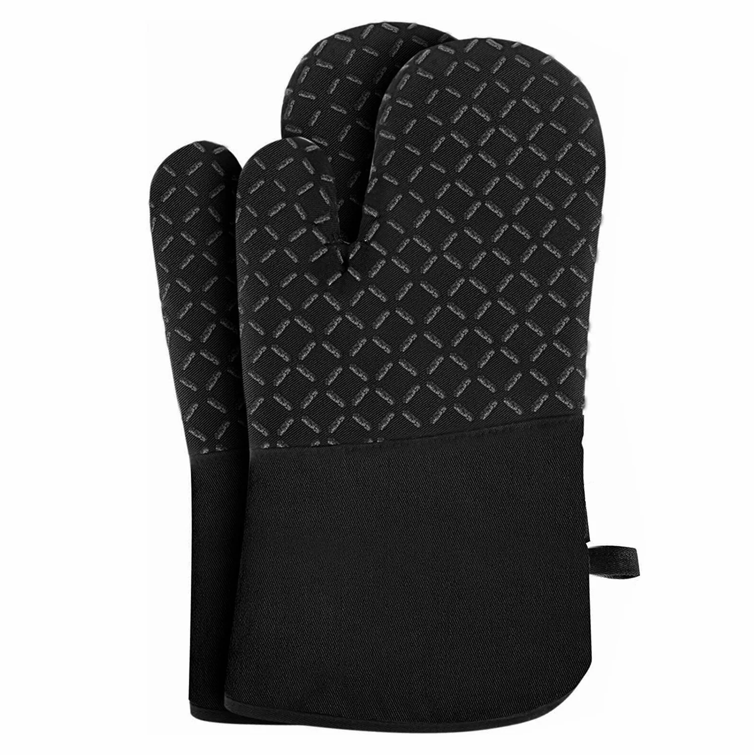 Long Sleeves Thick Silicone Heat Resistant Pot Holder Microwave Mitts  oven silicone baking gloves