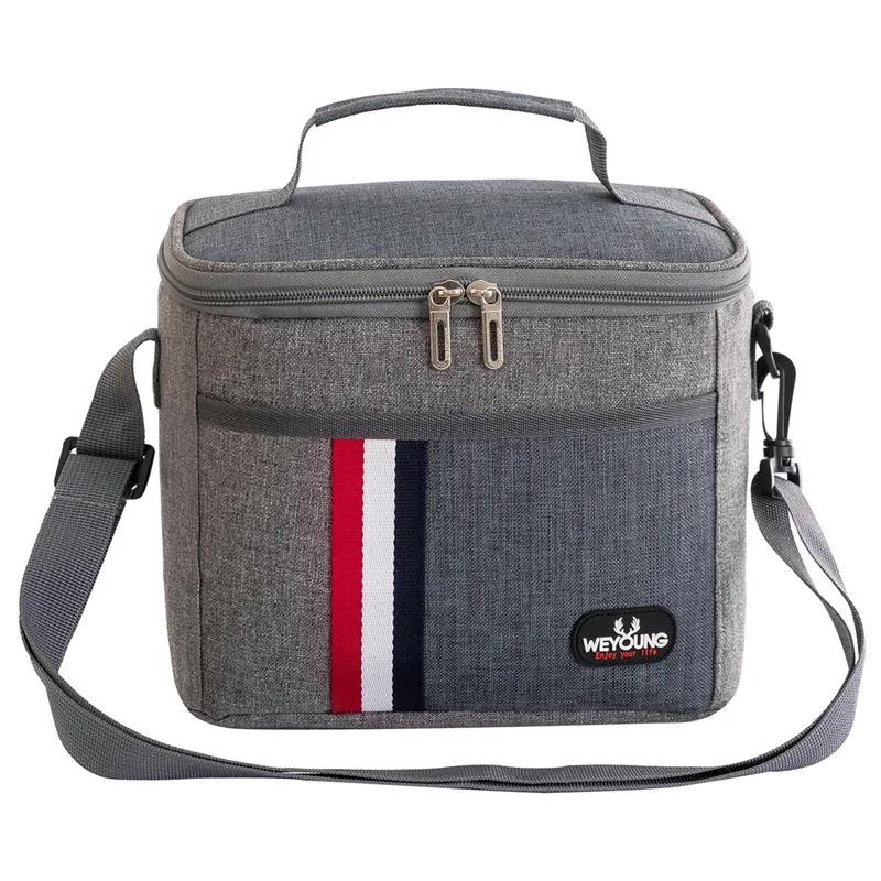 Reusable Insulated Large Lunch Bag with Adjustable Shoulder Strap Women Men Picnic Bags