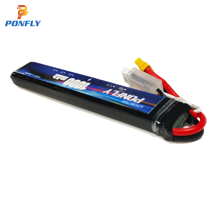 PONFLY аккумуляторная батарея для страйкбола 2s 7 4 v 1000mah 20c