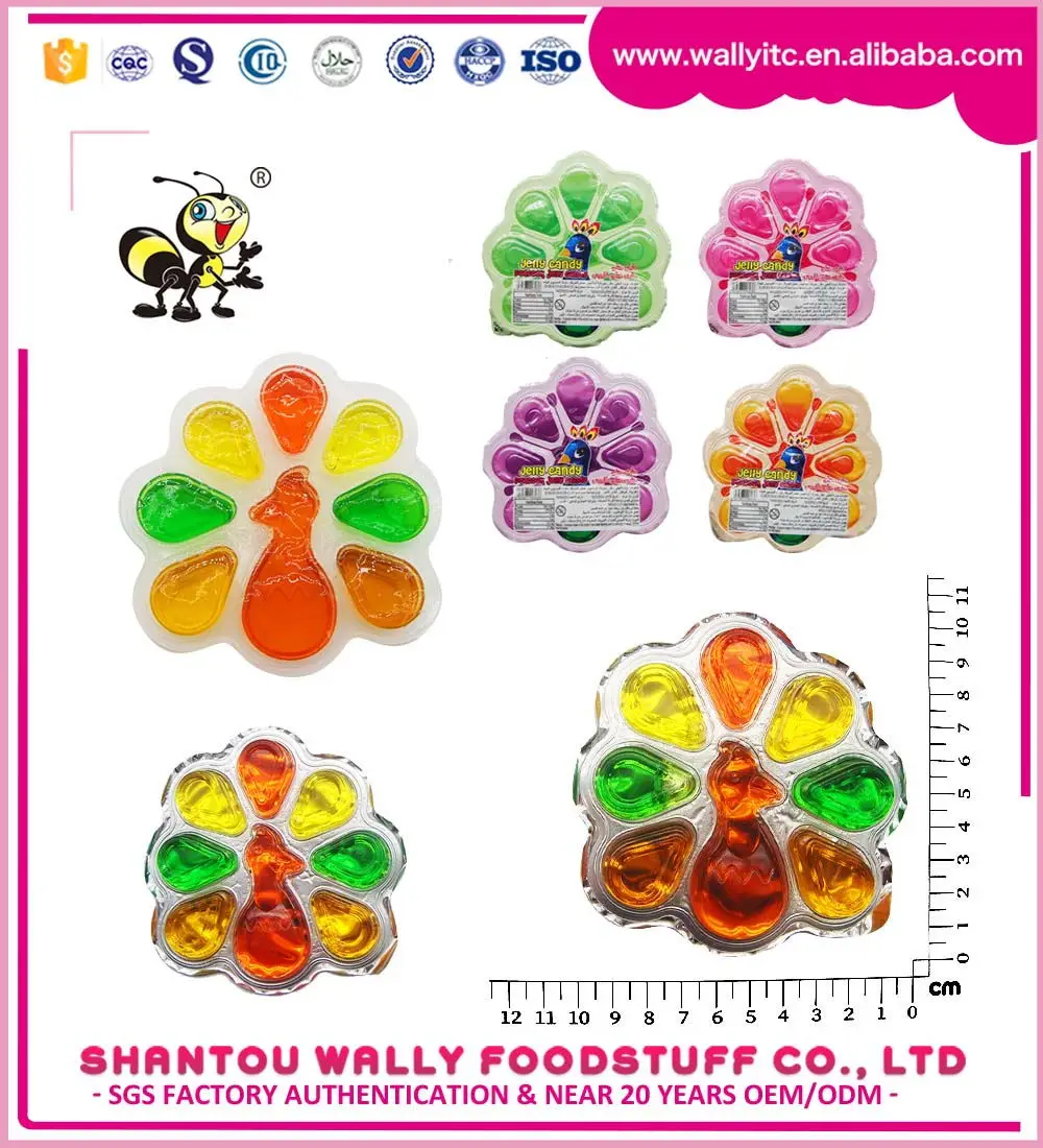 Желтые конфеты в форме павлина съедобные Смешные Фрукты смешанные ароматы закуски вкусные Халяльные желе фруктовые