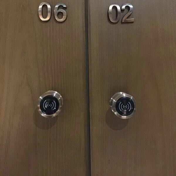 Round shape small mini RFID cabinet locker lock