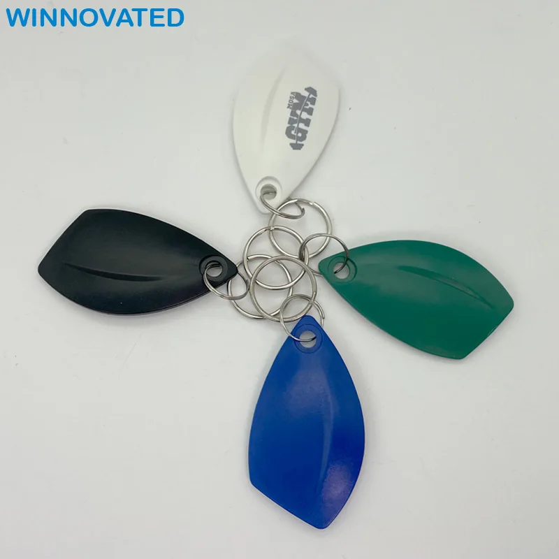 Custom Logo Printing Waterproof ABS NFC Tag RFID Keychain Key Fob