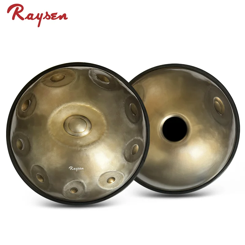 Raysen Fully Customized 10+2 /12 notes D kurd 53cm 432HZ or 440HZ Master handpan steel drum 12 note