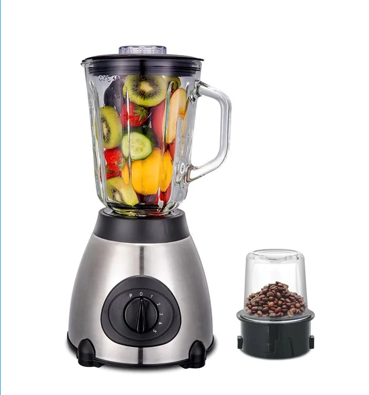 Juicer Blender Electric Smoothie Maker Fruit and Vegetable Grinding Machine Mixing Knife Hot Stainless Steel with Four-page 3D
