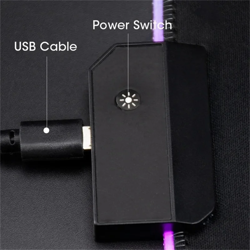 Rgb Gaming Mouse Pad With 14 Lighting Modes Desk Pad With Multi Size Big Custom Mouse Pads