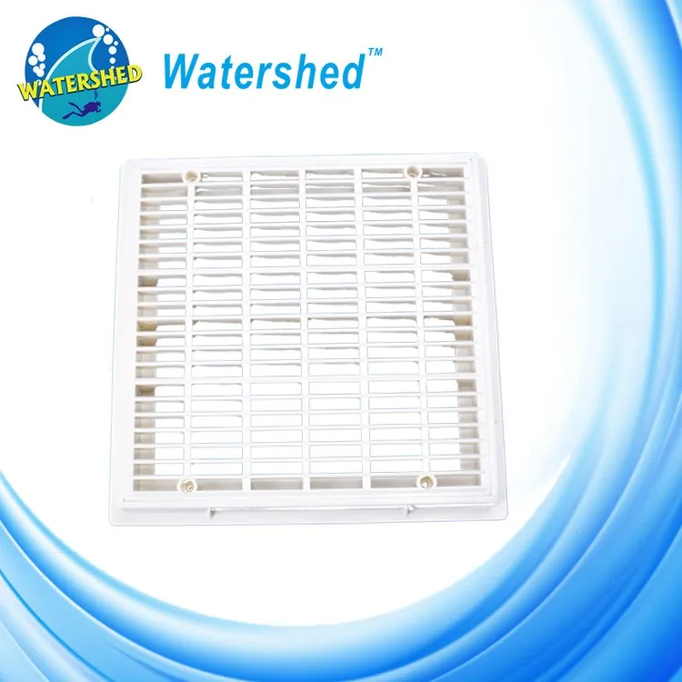 Square Main Drain Cover With Inner Frame High Flow Pool Main Drain For Swimming Pool