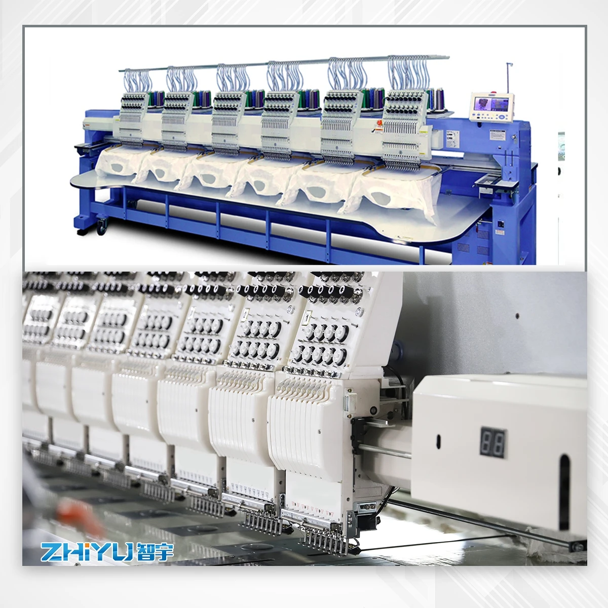 Latest Style China Factory 906 Computer 6 Head 9 Needle Embroidery Sewing Machine Embroidery Machine